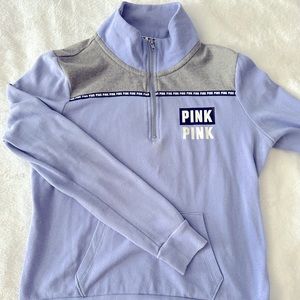 PINK VS lilac quarter zip